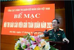 Bế mạc Hội thi Báo cáo viên giỏi toàn quân năm 2021, thí sinh Quân khu 1 đạt giải ba